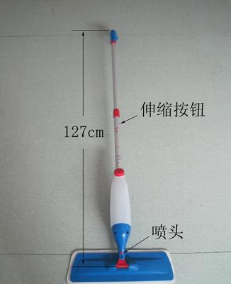 廠家直銷噴水拖把 鋁合金伸縮桿與360度旋轉設計，日常清潔新選擇